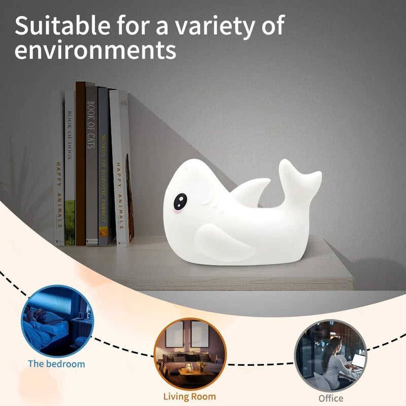 Bluejw Rechargeable Silicone Night Light - Cute Corporate Gifts & Promotional Night Lights for Business, Soft & Safe Kids Lamp - Image 5